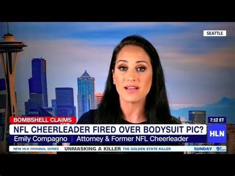 emily compagno sexy photos|NFL Cheerleader fired over social media picture